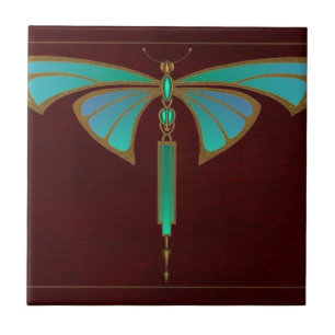 Vintager Jugendstil-Stil Fliese