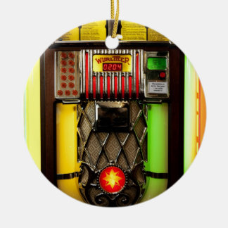 Vintager Jukebox Keramik Ornament