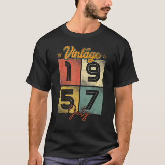 Vintager Juli 1957 65 Jahre alt T-Shirt