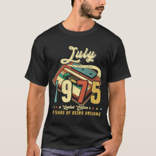 Vintager JULI 1975 Gebildet 1975 45. Geburtstag 45 T-Shirt