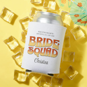 Vintager Junggeselinnen-Abschied Bride Squad Bride Dosenkühler