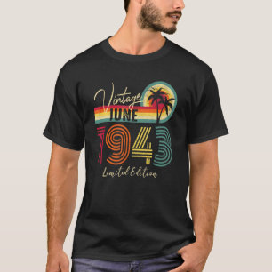 Vintager Juni 1943 79. Geburtstag 79 Jahre alt T-Shirt