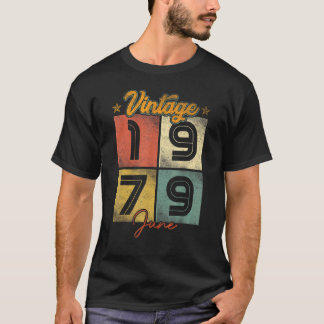 Vintager Juni 1979 43 Jahre alt 1 T-Shirt