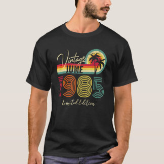 Vintager Juni 1985 37. Geburtstag 37 Jahre alt T-Shirt