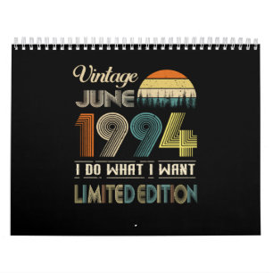 Vintager Juni 1994 Was ich Woll Limited Edition Kalender