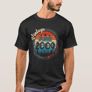 Vintager Juni 2009 13 Jahre Geburtstagsgeschenke T-Shirt
