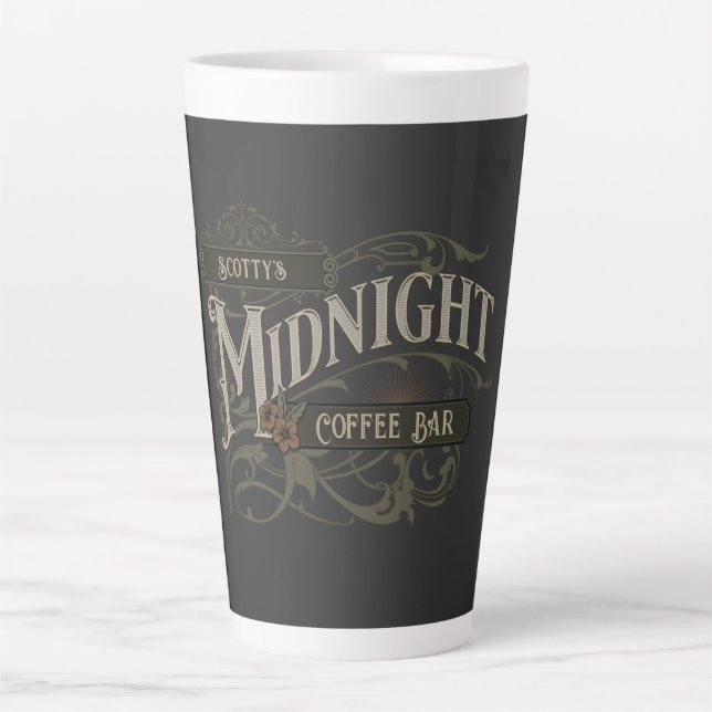 Vintager Kaffee-Bar Milchtasse (Vorderseite)