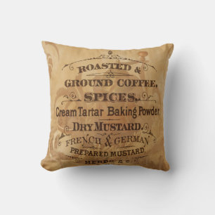Vintager Kaffee Kissen