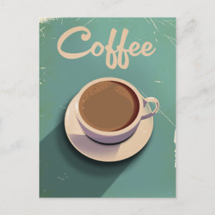 Vintager Kaffee kommerziell Postkarte