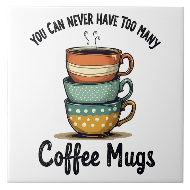 Vintager Kaffee Lover Rustic Café Ästhetik Fliese (Vorderseite)