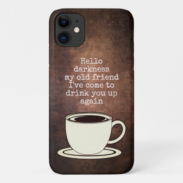 Vintager Kaffee Lover Witziges Zitat Case-Mate iPh iPhone Hülle (Rückseite)