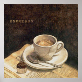 Vintager Kaffee Poster