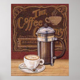 Vintager Kaffee Poster