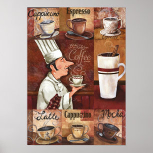 Vintager Kaffee Poster