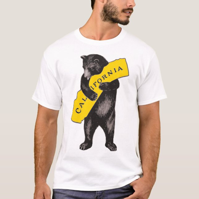 Vintager kalifornischer Bärenhaufen T-Shirt (Vorderseite)