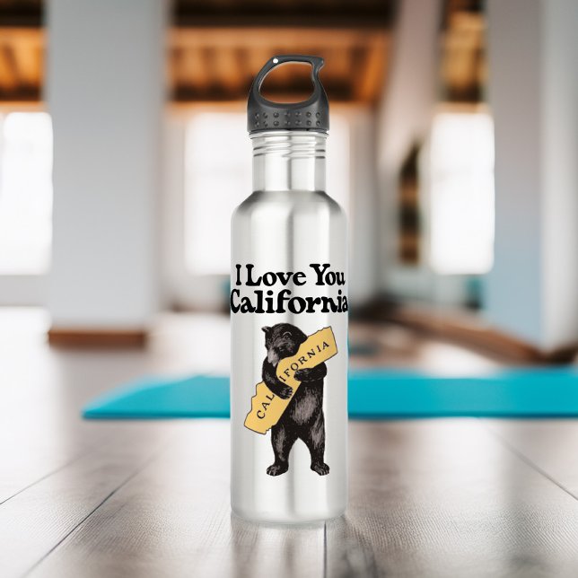 Vintager kalifornischer Bärenhaufen Trinkflasche (Von Creator hochgeladen)