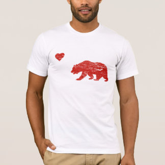 Vintager kalifornischer Liebe T - Shirt