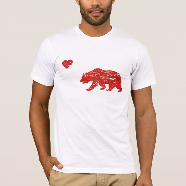 Vintager kalifornischer Liebe T - Shirt (Vorderseite)