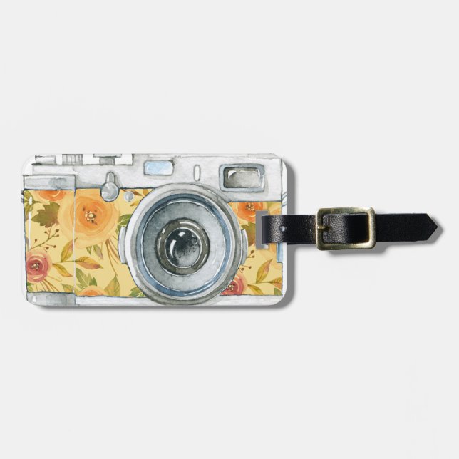 Vintager Kameraentwurf des Fotografen im Dienst Gepäckanhänger (Vorderseite horizontal)