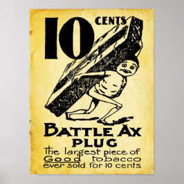 Vintager Kampf gegen Tabak Poster