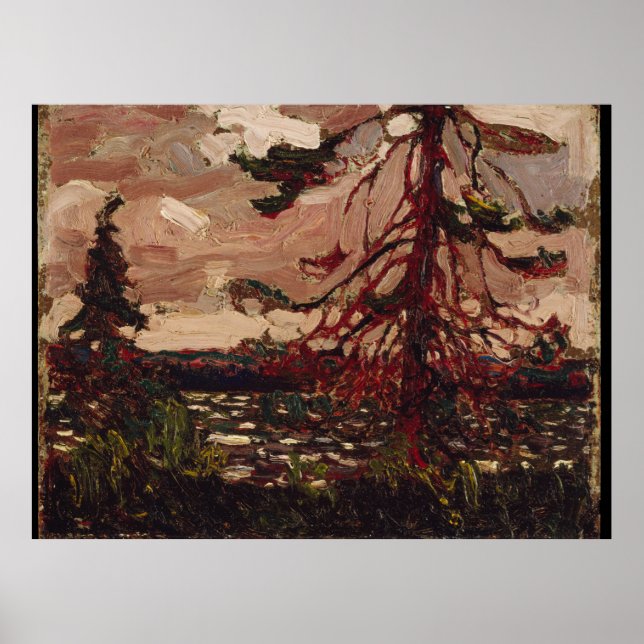 Vintager kanadischer Tom Thomson Landschaftsbaum P Poster (Vorne)