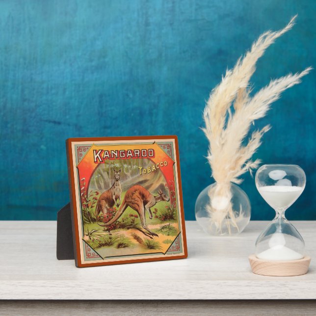 Vintager Kangaroo-Werbetafel Fotoplatte (InSitu)