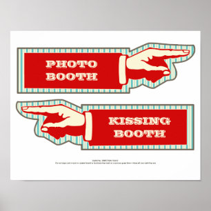 Vintager Karneval DIY-Richtungsschilder Poster