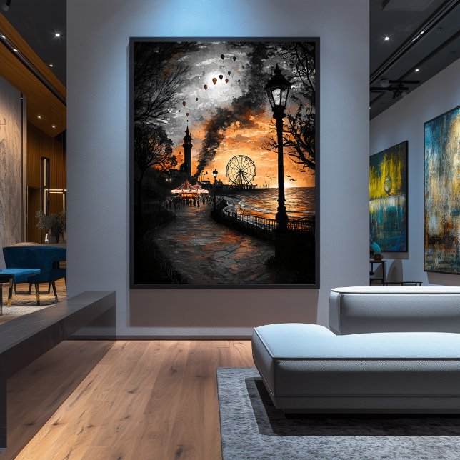 Vintager Karneval in der Abenddämmerung - Nostalgi Poster (Von Creator hochgeladen)