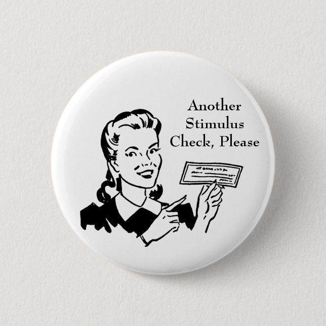 Vintager Karo zur Konjunkturbelebung durch den Sta Button (Vorderseite)