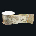 Vintager Karten-Druck Satinband<br><div class="desc">Dieses ist ein fantastischer Vintager Kartendruck. Vervollkommnen Sie für diese Vintage ästhetische Reise.</div>