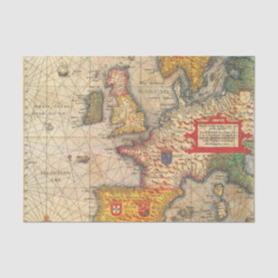 Vintager Karten-Druck Seidenpapier