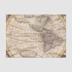 Vintager Karten-Druck Seidenpapier