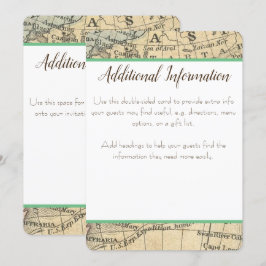 Vintager Kartenausweis Einladung