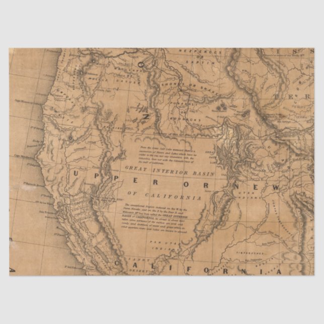 Vintager Kartenentwurf 10 Seidenpapier (Vorderseite)