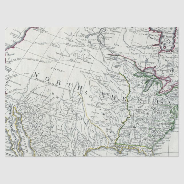 Vintager Kartenentwurf 11 Seidenpapier (Vorderseite)