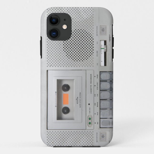 Vintager Kassettenrekorder Case-Mate iPhone Hülle (Rückseite)