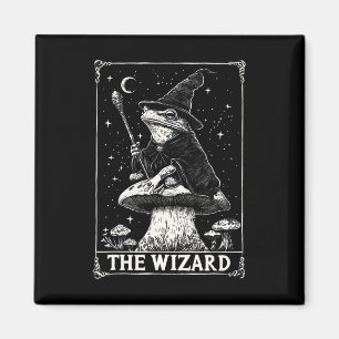 Vintager Kern Der Zauberfrosch-Tarot-Kartenausweis Magnet