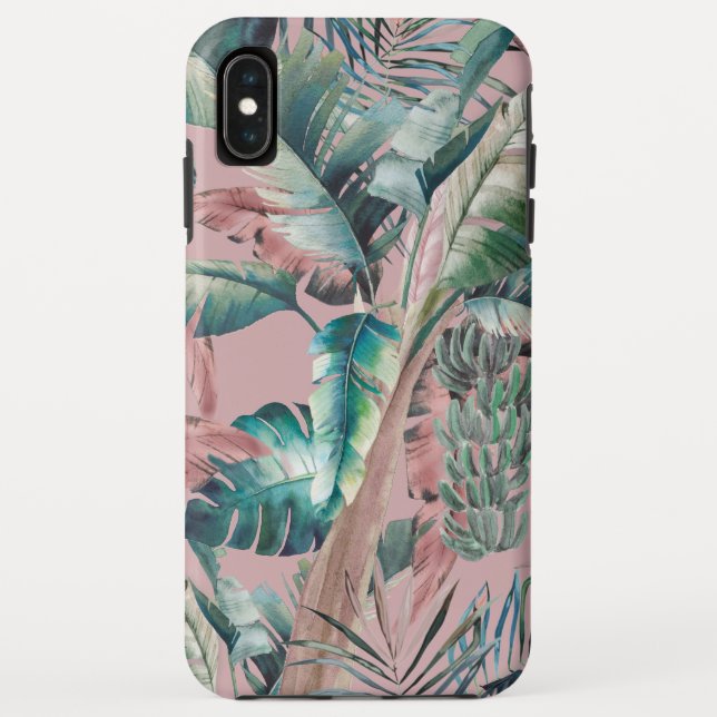 Vintager Key Largo Banana Palm iPhone Case (Rückseite)