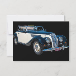 Vintager Kfz-Transport Dankeskarte