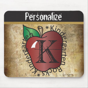 Vintager Kindergarten-Grad-Schullehrer Mousepad