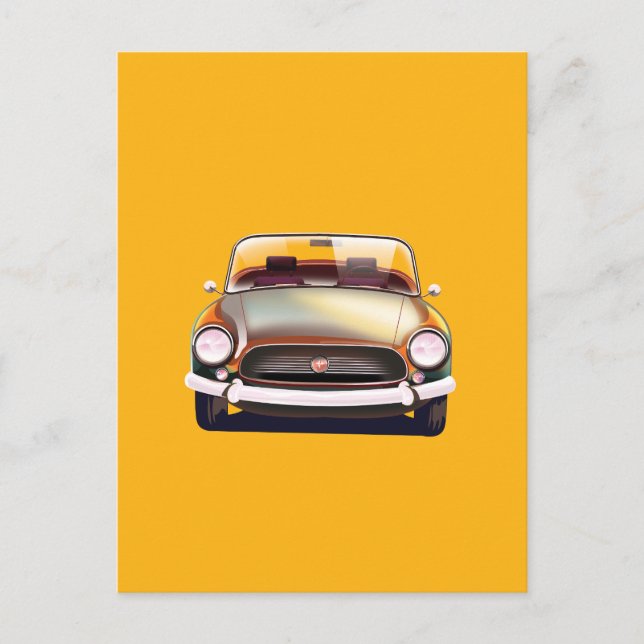 Vintager Klassiker Ankündigungspostkarte (Vorderseite)