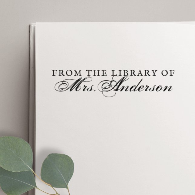 Vintager Klassiker aus der Bibliothek des Buchzeic Permastempel (Von Creator hochgeladen)