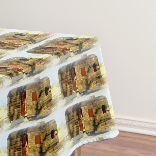 Vintager Klassiker verwitterter hölzerner Tischdecke (Beispiel)