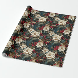 Vintager klassischer 3D Weihnachtslieder Geschenkpapier