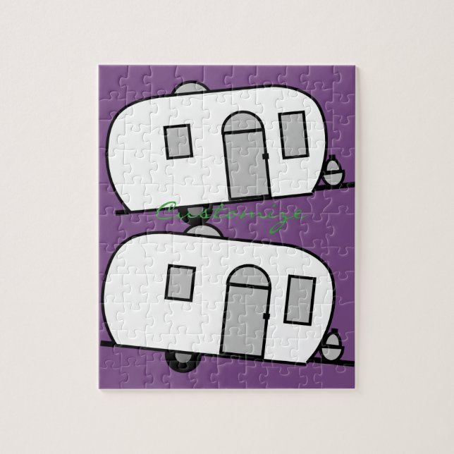 Vintager klassischer Wohnwagen (Vertikal)