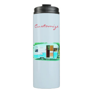 Vintager klassischer Wohnwagen Thunder_Cove Thermosbecher