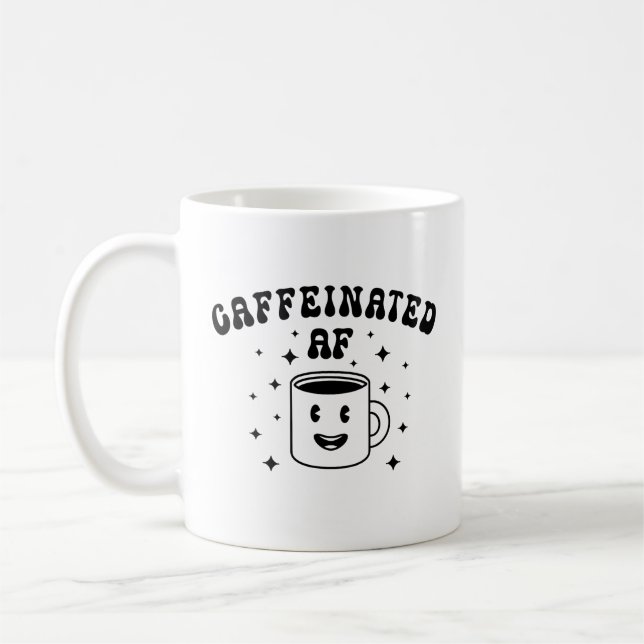 Vintager Koffeinat-AF Kaffeetasse (Links)