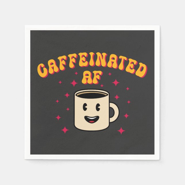 Vintager Koffeinat-AF Serviette (Vorderseite)