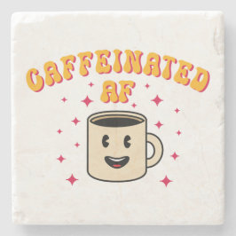 Vintager Koffeinat-AF Steinuntersetzer