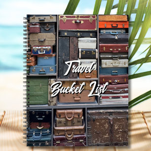 Vintager Koffer  Wanderlust Notizbuch